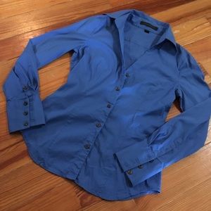 Express Design Studio Button Down Fitted Shirt